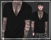 [F] Tattoo Shirt Black