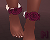 MERLOT Rose Anklets