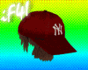 red cap with hair NY