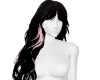 Black and Pink Bangs