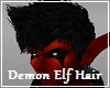Demon elf black hair