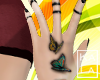!A Black nails + tattoo