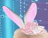 Bunny Ears+Hat  Pink