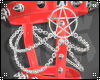 Red leg cuffs