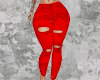 Ripped Jeans Red