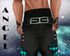 LIAM PANTS BLACK/TEAL