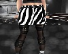 zebra short skirt