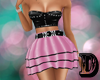 D Pink Pvc Rock Dress