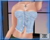 Faded Denim Corset