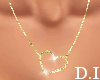 ! GOLD HEART NECKLACE