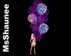 Purple & crystal ballons