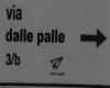 Cartello Via dalle palle