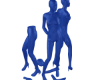 Blue Mannequins