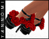[ pvc bones ] heel | red