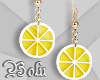 Lemon White Earrings