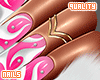 q. Pink Aura Nails
