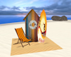 beach chair hut + pose