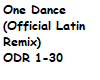 Latin rmx One Dance