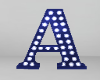 Royal Blue Letter A