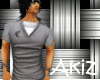 ]Akiz[ Grey T-Shirt