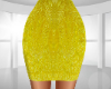 Yellow Sequin Skirt