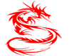 Tribal dragon red