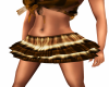 miniskirt golden brown