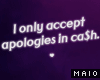 🅜HEADSIGN: apologies