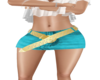 denim skirt w/belt