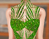 Green Beaded Gown
