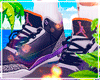 Sneaker 3'S Court Purple
