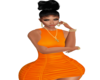 Orange Mini Dress RLL
