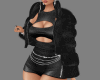 sw Black Fur Coat