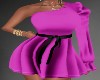 SM Belted Purple Dress