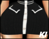 K$ Black mini skirt