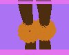 orange ankle fur