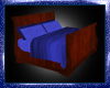 Blue Sleigh Bed