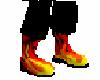 Flaming boots