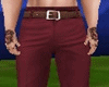 Red Belt Pants