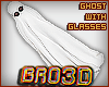 Bro3D Ghost with Glasses