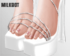 Layla White Heels