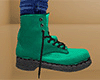 Spring Green Combat Boots / Work Boots 2 (M)