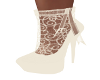 Calabra Cream Lace Heels