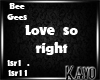 |K| Love So Right