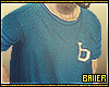 B, Blue T-Shirt