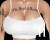 Angel white + tattoo