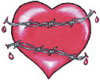Barbed Heart Sticker