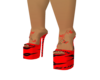SAPPY HEELS-RED BLK