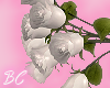  ♥White rose bouquet