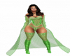 Green Corset Sheer Cover